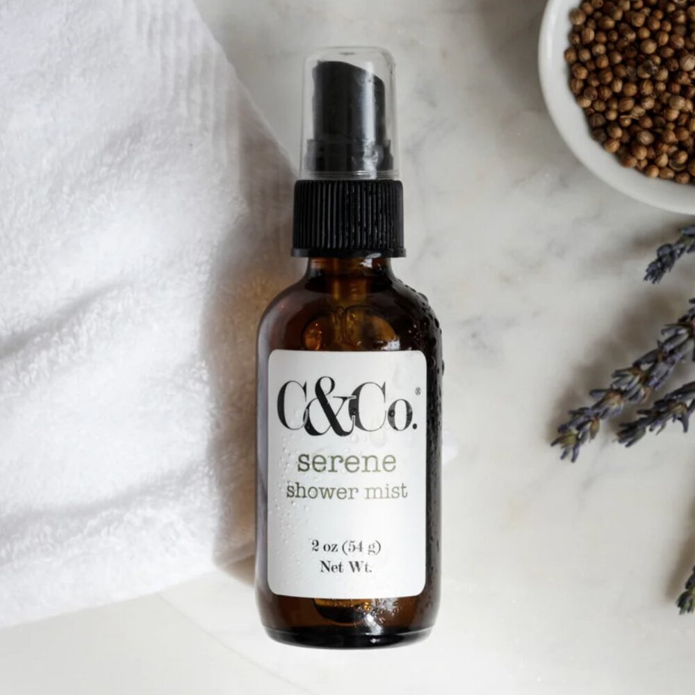 C&Co. Serene Shower Mist (2 oz) - Vegan, Cruelty Free, Gluten Free